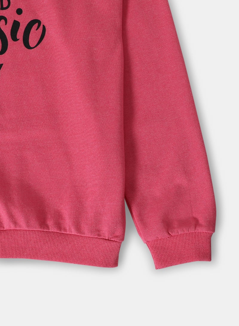 Girls Sweatshirt Pink