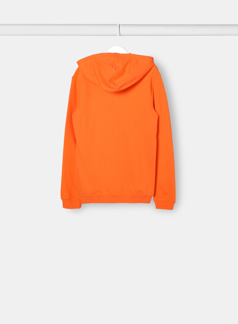 Casual Long Sleeve Hoodie Carrot