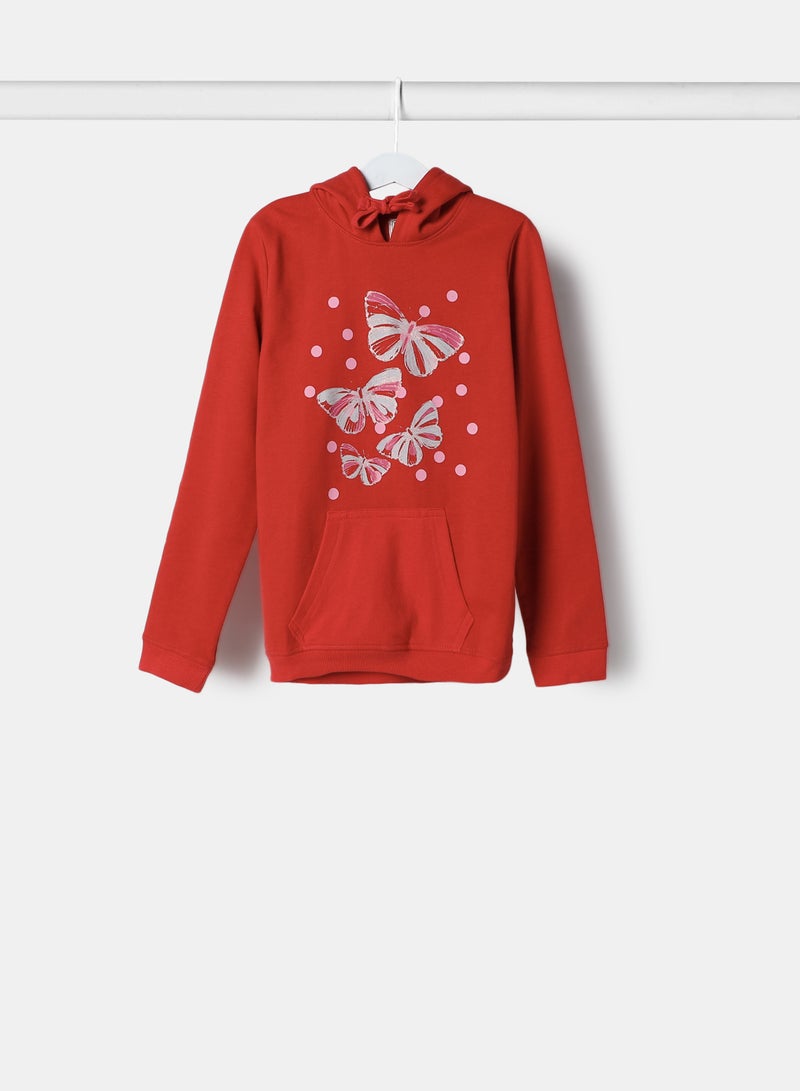 Girls Hoodie Red