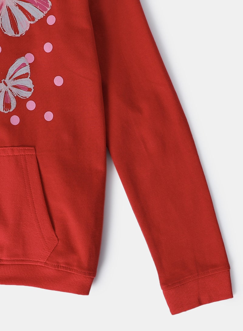 Girls Hoodie Red