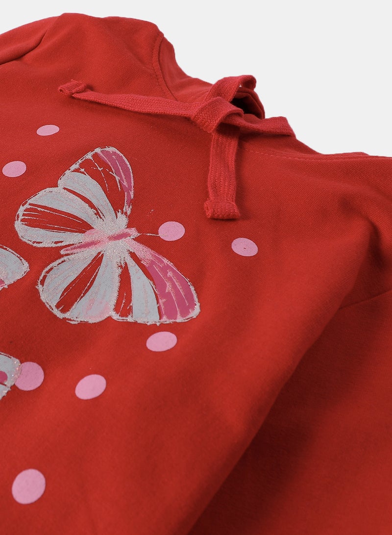 Girls Hoodie Red