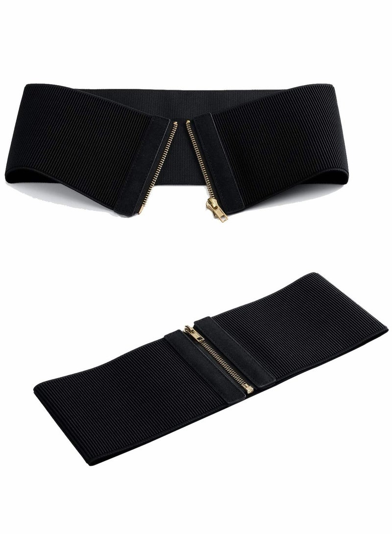 Womens Wide Elastic Stretch Waist Belt Corset Cincher