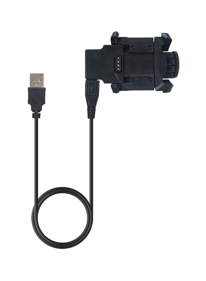 Smart Watch Charger Cradle Dock for Garmin Fenix 3 Fenix 3 HR Quatix 3 Data Transfer Cable with USB Interface 1-Meter Black