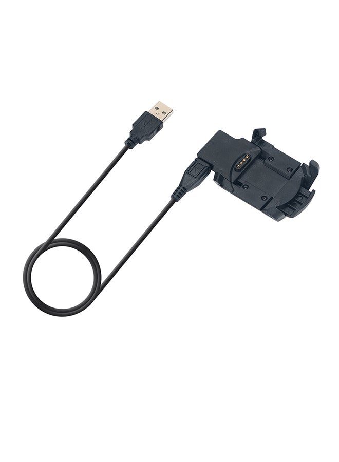 Smart Watch Charger Cradle Dock for Garmin Fenix 3 Fenix 3 HR Quatix 3 Data Transfer Cable with USB Interface 1-Meter Black