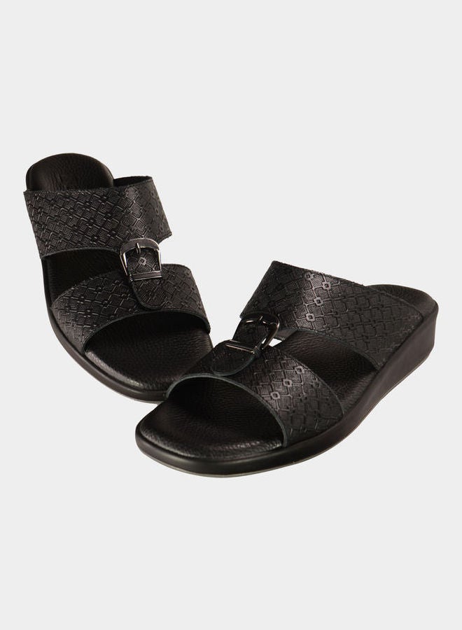 Casual Arabic Sandals Black