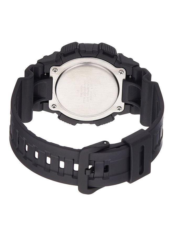 Boys' Resin Digital Quartz Watch W-735H-1A2VDF - 47 mm - Black