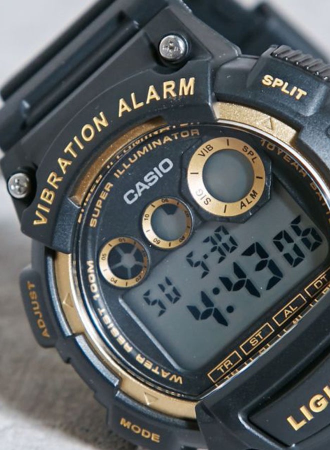 Boys' Resin Digital Quartz Watch W-735H-1A2VDF - 47 mm - Black