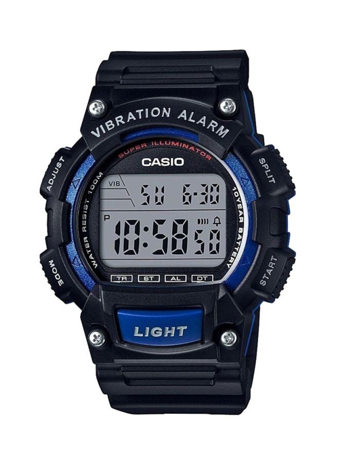 Boys' Resin Digital Quartz Watch W-736H-2AVDF