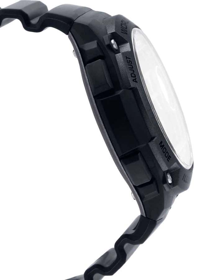 Boys' Resin Digital Quartz Watch W-736H-1AVDF - 47 mm - Black