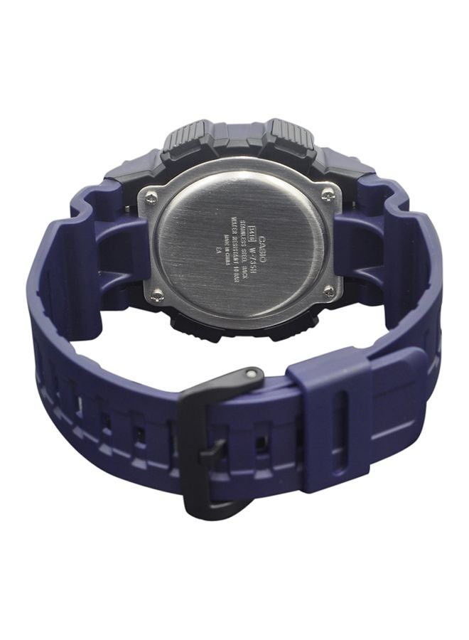 Boys' Resin Digital Quartz Watch W-735H-2AVDF - 35 mm - Blue