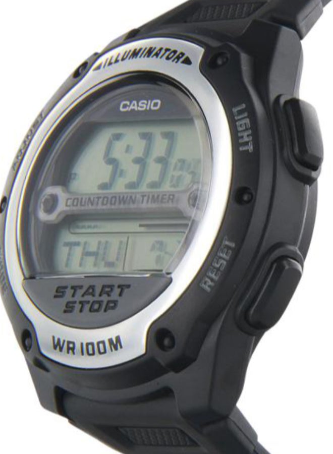 boys Resin Digital Watch W-756-1AVDF - 40 mm - Black