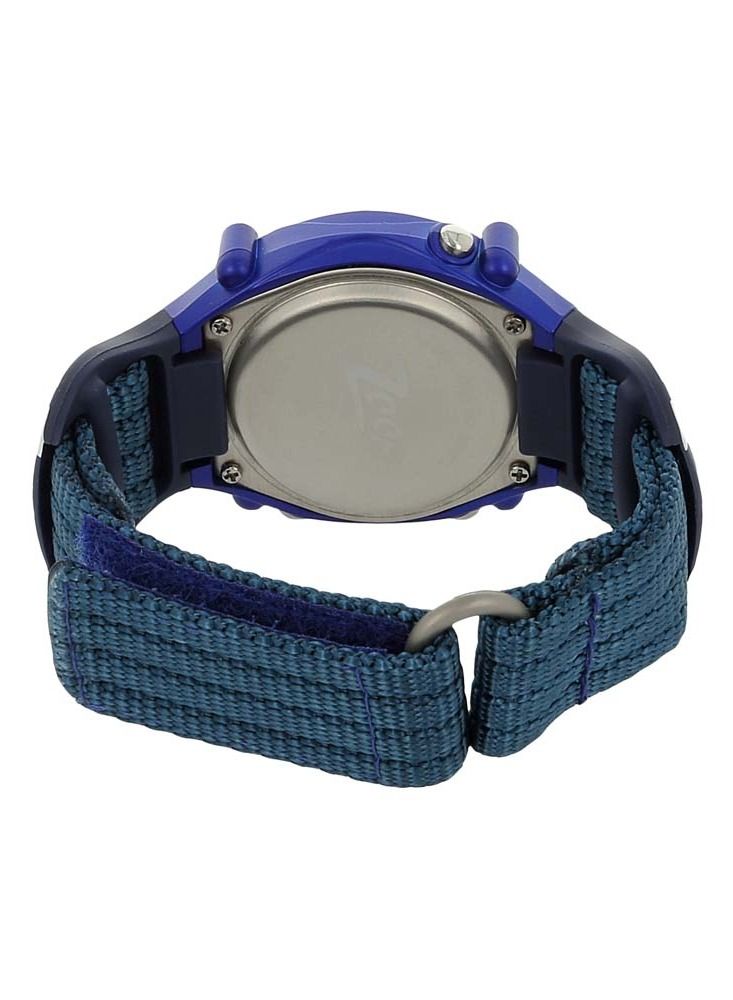 Grey Dial Blue Fabric Strap Watch