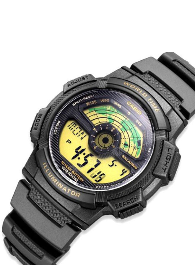Boys' Water Resistant Digital Watch AE-1100W-1BVDF - 44 mm - Black