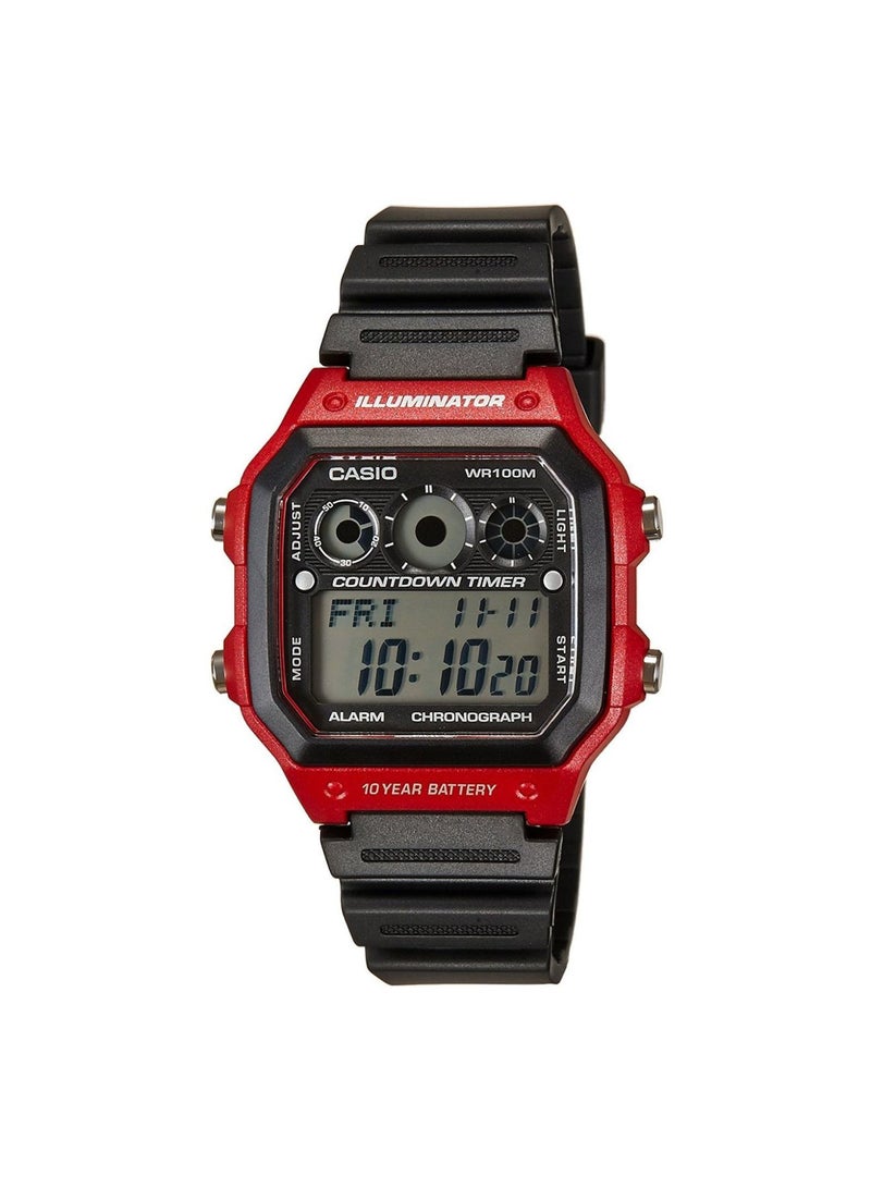 Boys' Youth Series Quartz Digital Watch AE-1300WH-4AVDF - 45 mm - Black