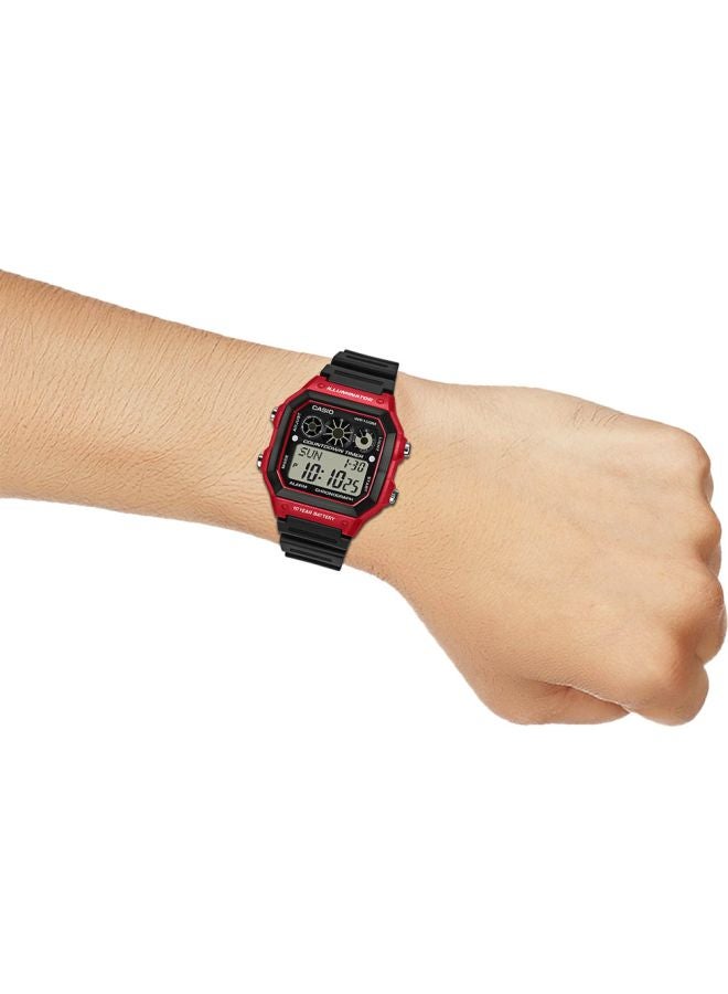 Boys' Youth Series Quartz Digital Watch AE-1300WH-4AVDF - 45 mm - Black