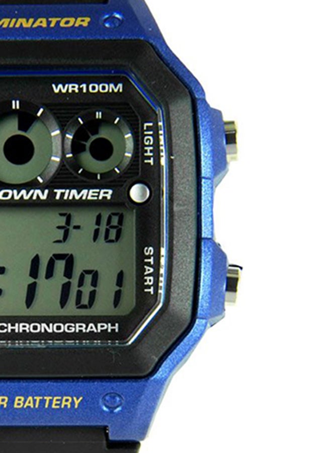 Boys' Resin Digital Wrist Watch AE-1300WH-2AVDF - 42 mm - Black