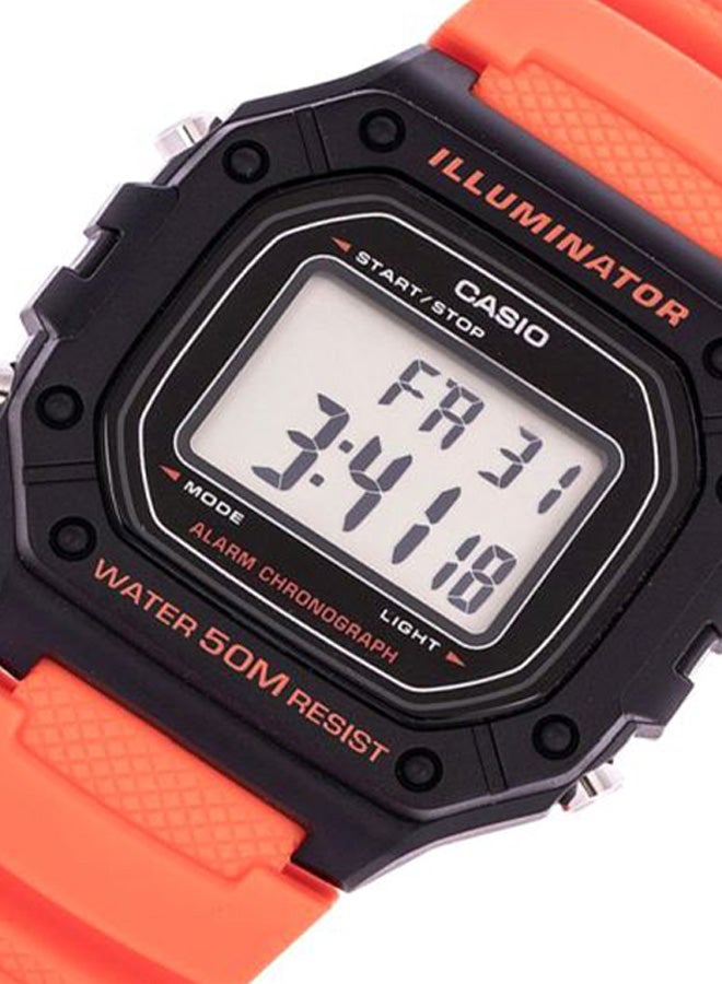 Boys' Youth Series Digital Watch W-218H-4B2V - 43 mm - Orange