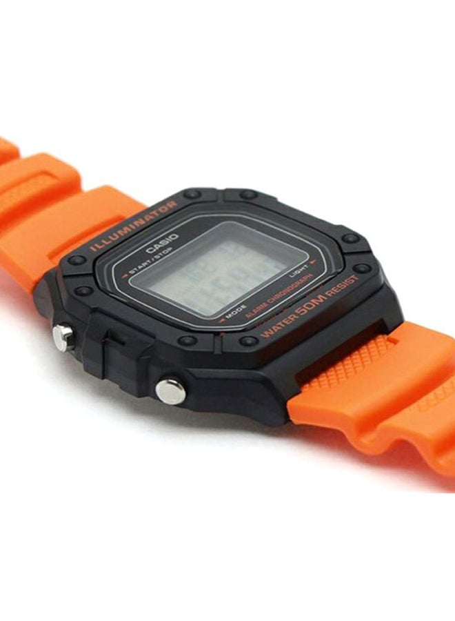 Boys' Youth Series Digital Watch W-218H-4B2V - 43 mm - Orange