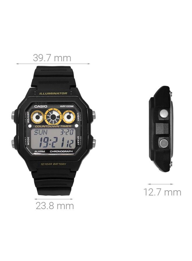 Boys' Youth Series Quartz Digital Watch AE-1300WH-1AVDF - 45 mm - Black