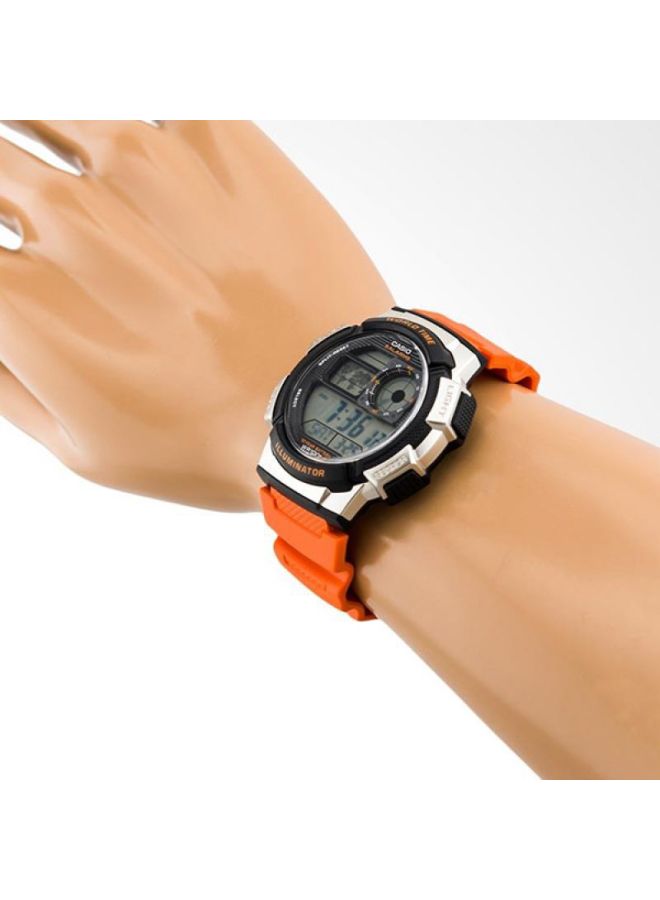 Men's Resin Digital Watch AE-1000W-4BVDF - 44 mm - Orange