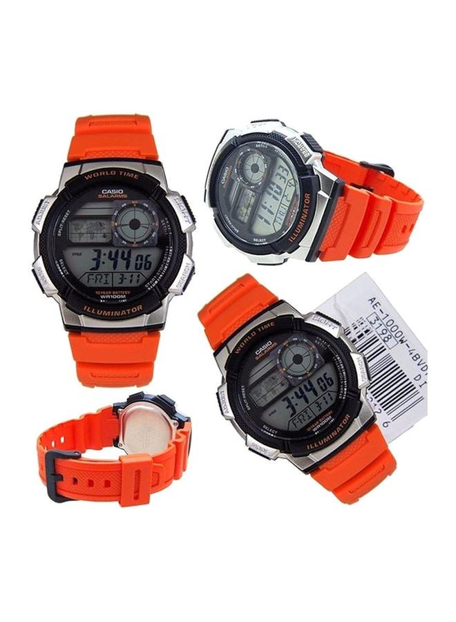 Men's Resin Digital Watch AE-1000W-4BVDF - 44 mm - Orange