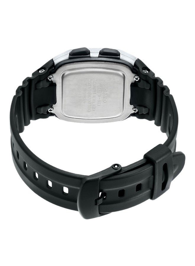 Boys' Youth Resin Digital Wrist Watch W-96H-1AVDF - 37 mm - Black