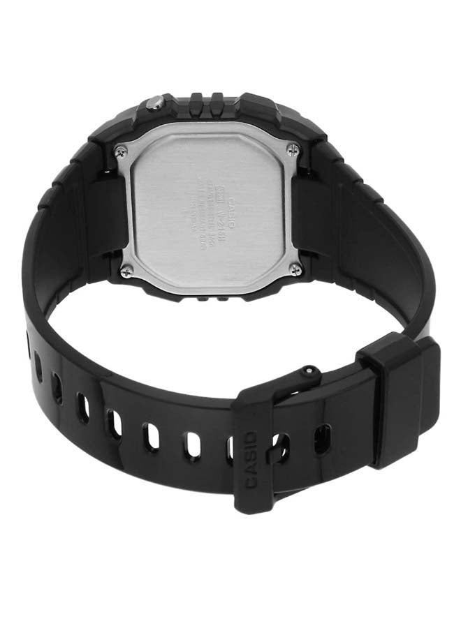 Boys' Resin Digital Electronic Watch W-215H-1A2VDF - 44 mm - Black