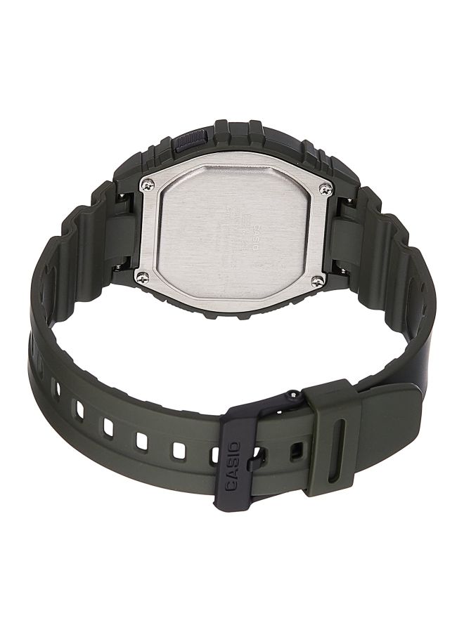 Boys' Resin Digital Quartz Watch W-216H-3BVDF - 44 mm - Green