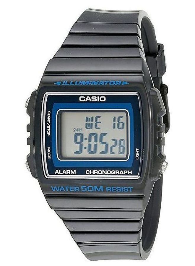 Boys' Water Resistant Classic Digital Chronograph Watch W215H-8A - 40 mm - Black