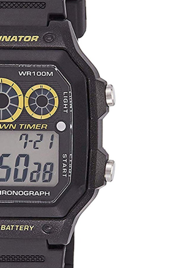 Boys' Resin Digital Wrist Watch AE-1300WH-1AVDF - 45 mm - Black