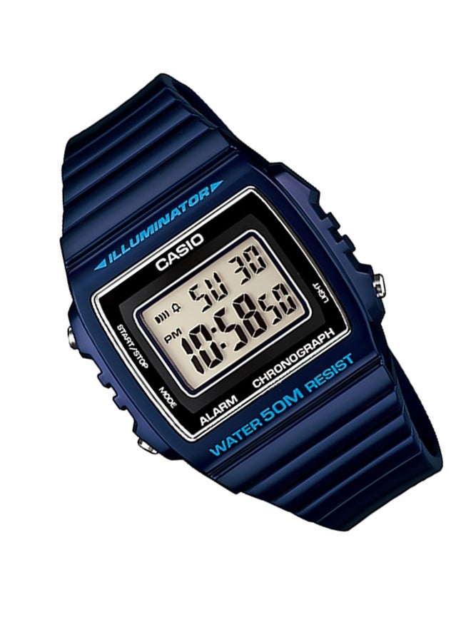 Boys' Resin Digital Quartz Watch W-215H-2AVDF - 44 mm - Blue