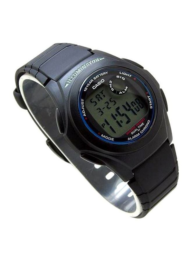 Boys' Water Resistant Digital Watch F-200W-1A - 44 mm - Black