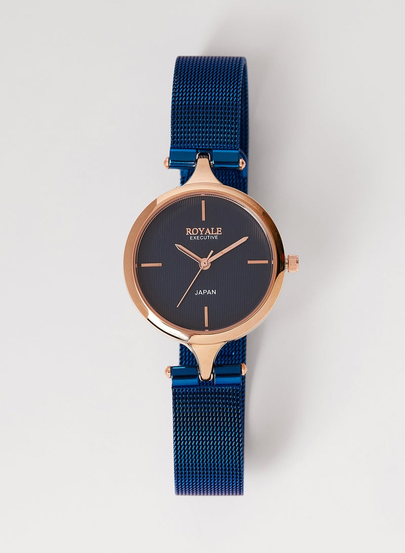 Girls' Executive Mesh BAnd Fashion Wrist Watch - 32 mm - Blue