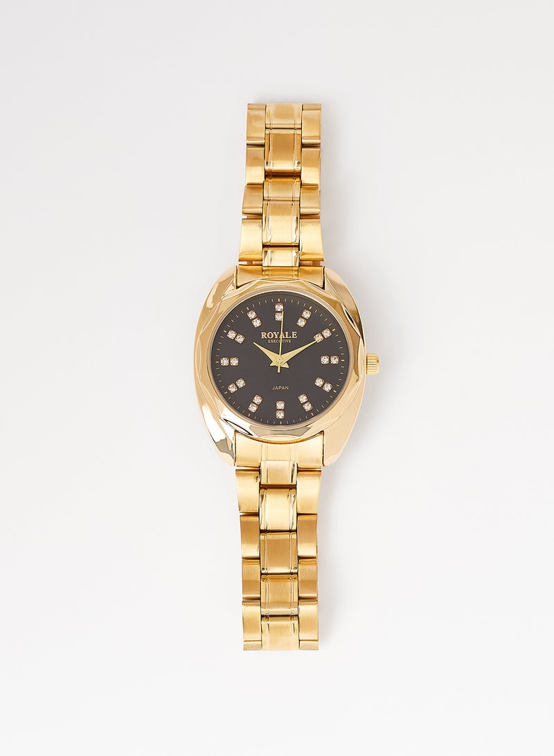 Girls' Executive Fashion Wrist Watch - 32 mm - Gold