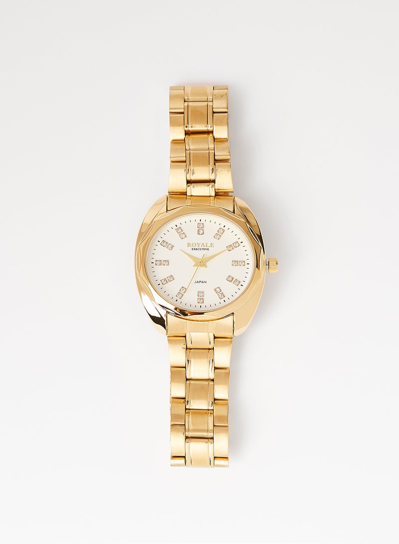 Girls' Executive Ladies Fashion Wrist Watch RE083C - 32 mm - Gold