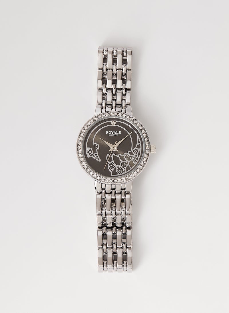 Girls' Executive Fashion Wrist Watch - 32 mm - Silver