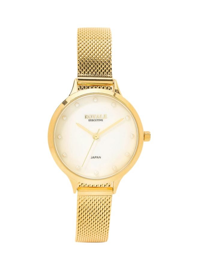 Girls' Executive Analog Wrist Watch RE075B - 32 mm - Gold