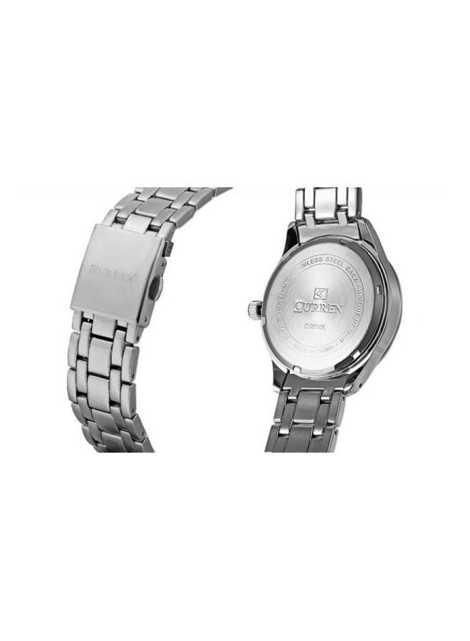 girls Stainless Steel Analog Watch C9010L-1 - 37 mm - Silver