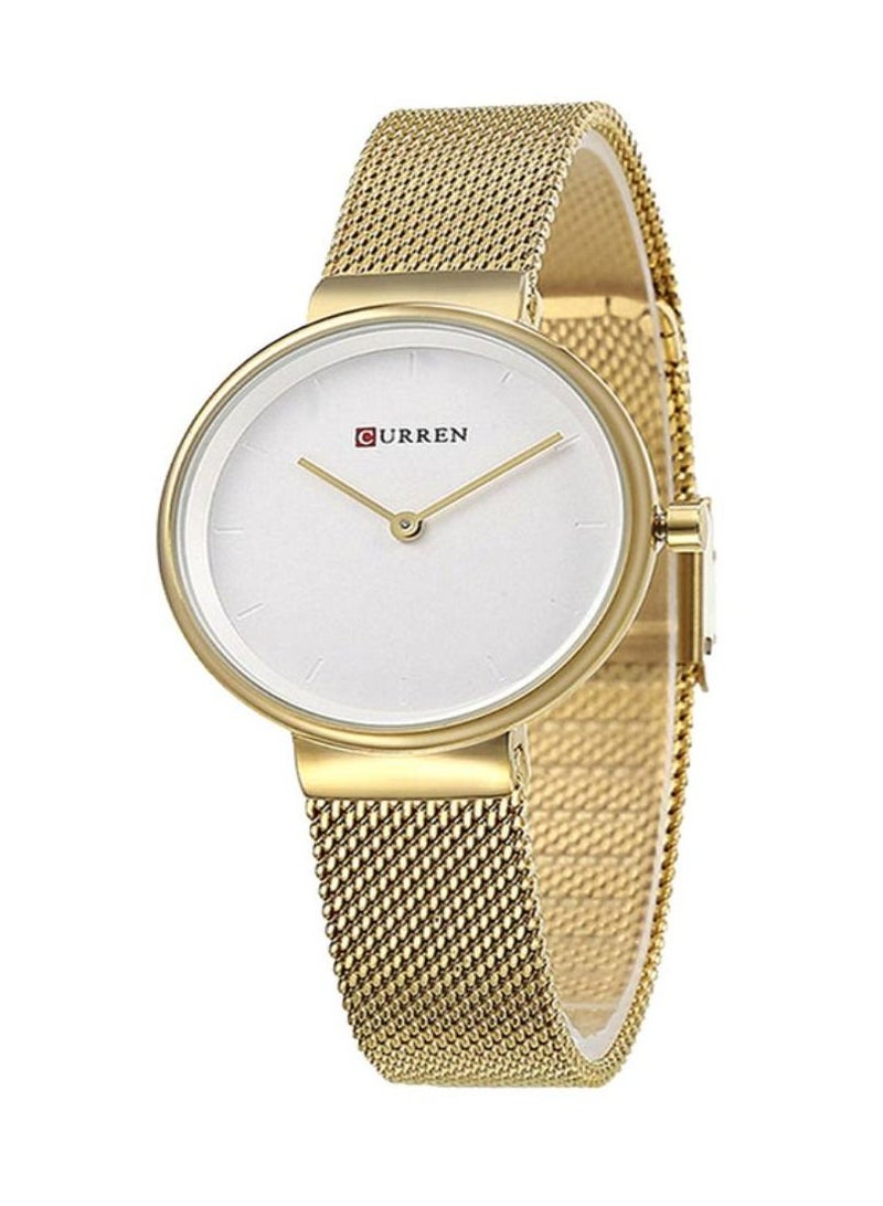 Stylish Curren Wrist Watch For Girls Gold