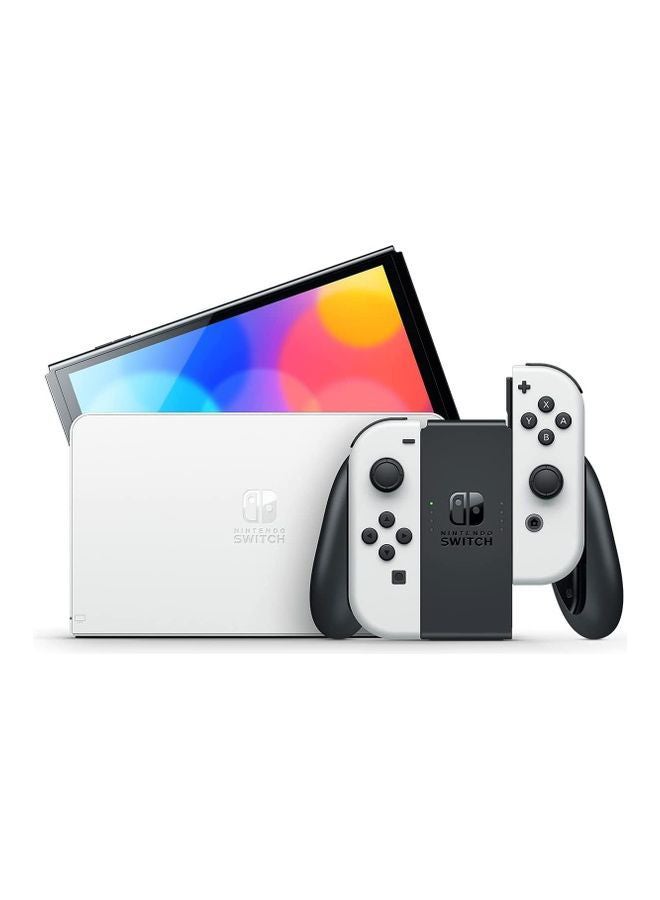Switch OLED (2021) Model - Black & White Joy Con (UAE Version)