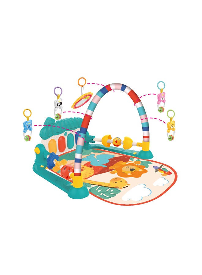 Multi Function Decorated, Beautiful Designs Piano Fitness Play Mat With Music And Light 75x60x45cm