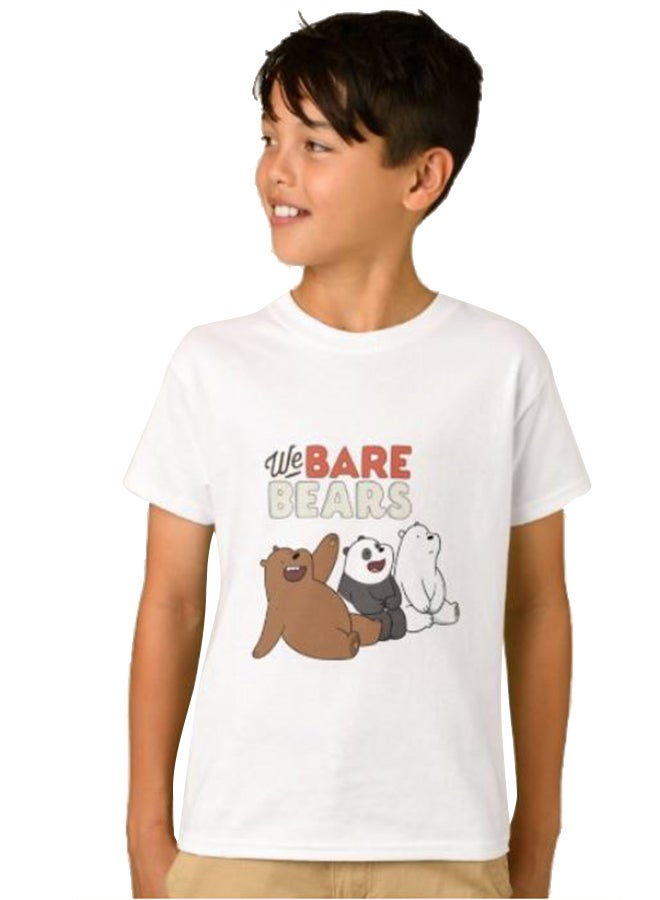 Boys We Bare Bears Graphic T-Shirt White