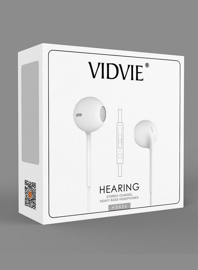 In-Ear Bluetooth Earphone White