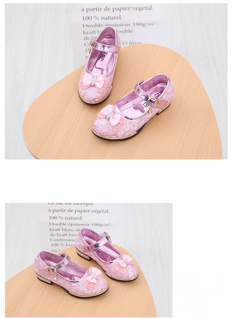 Little Girls Mary Jane Lolita Shoes Princess Dress Sandal Student Performance Leather Formal Shoes Children Soft Sole Shoes