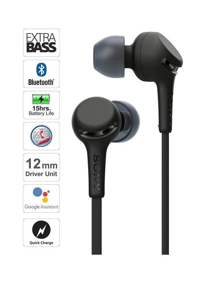 WI-XB400 Extra Bass Wireless In-Ear Headphones With Mic-Bluetooth Black