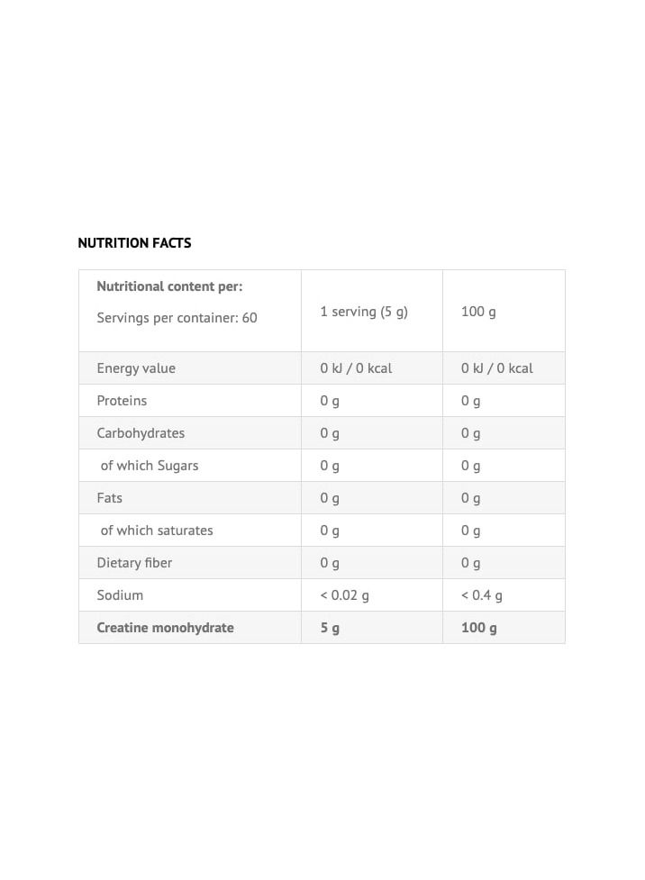 Viking Creatine Monohydrate Natural Flavour weight gainer 300g