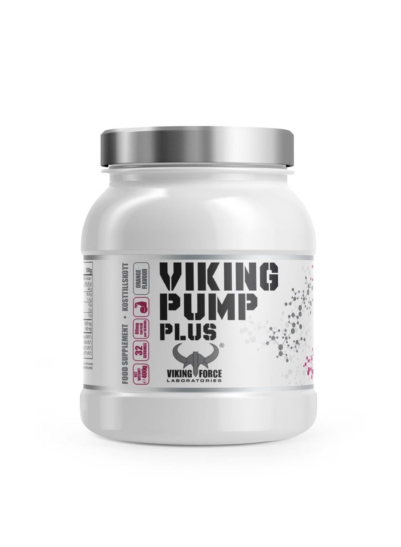 Viking Pump Plus- Orange Flavour Food Supplement, 400g