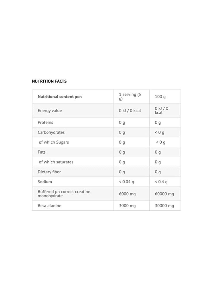 Viking Creatine and Beta Alanine Orange Flavour 300g