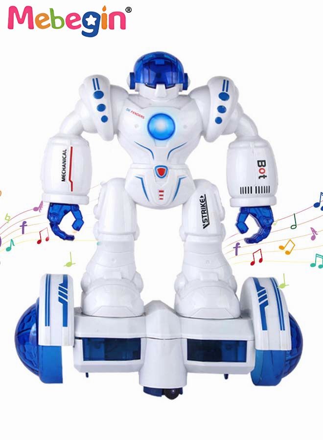 Smart Robot Toy with Lighs and Sounds, Dancing Robot with 360° Rotation, Great Educational Toy, Ideal Gift for Kids Aged 3+, 2 AA Batteries Required(Not Included)