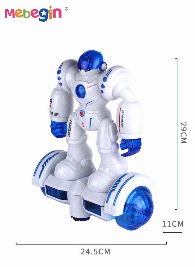 Smart Robot Toy with Lighs and Sounds, Dancing Robot with 360° Rotation, Great Educational Toy, Ideal Gift for Kids Aged 3+, 2 AA Batteries Required(Not Included)